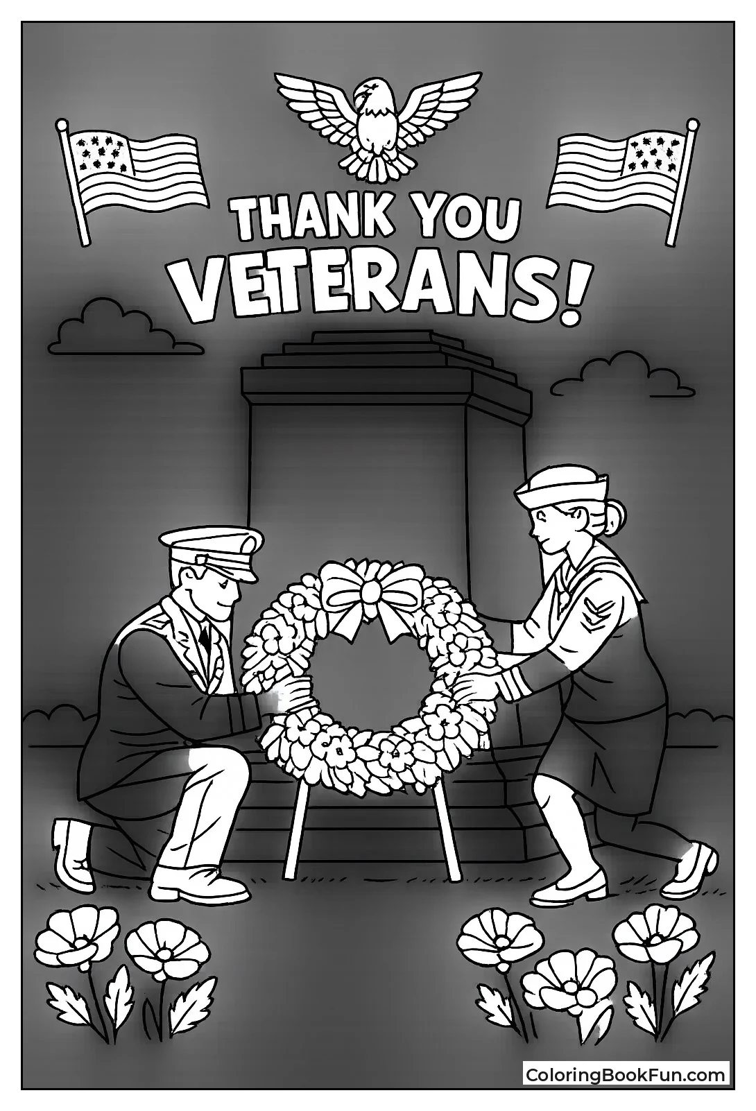 Soldiers Lay Wreath Down