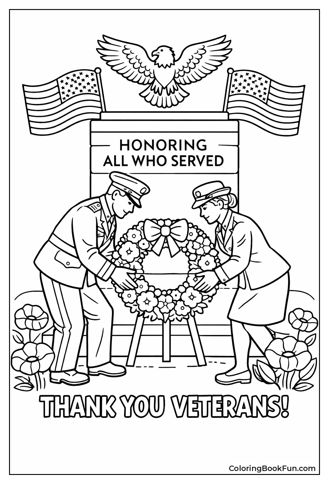 Soldiers Lay Wreath Down