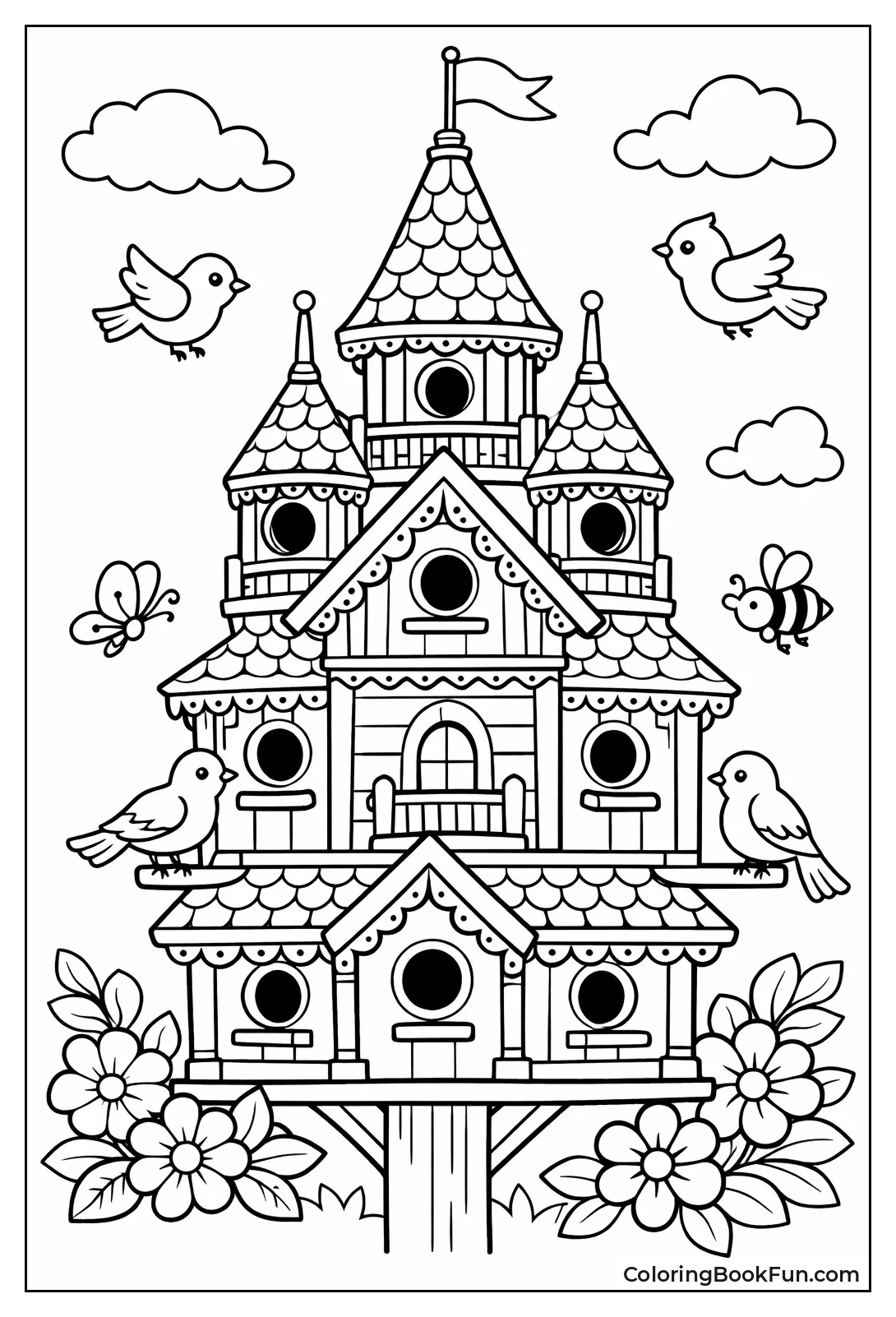 Victorian Birdhouse Towers Ornate