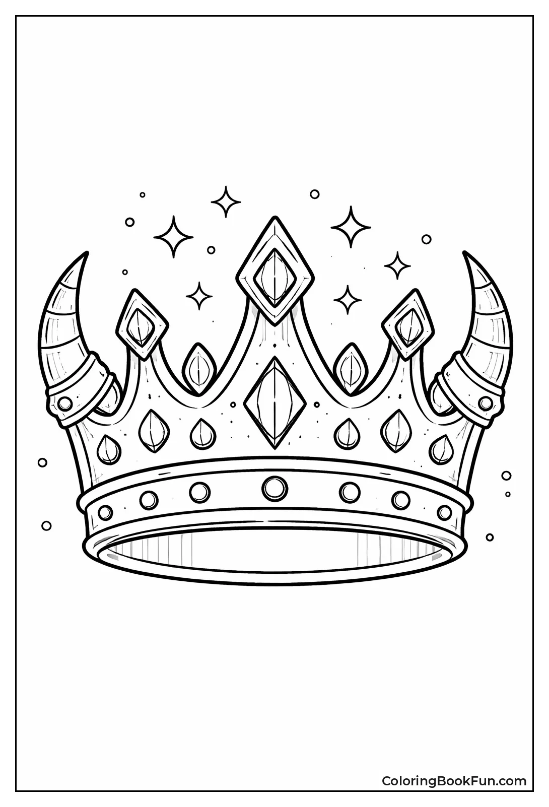 Viking Rivet Horn Crown