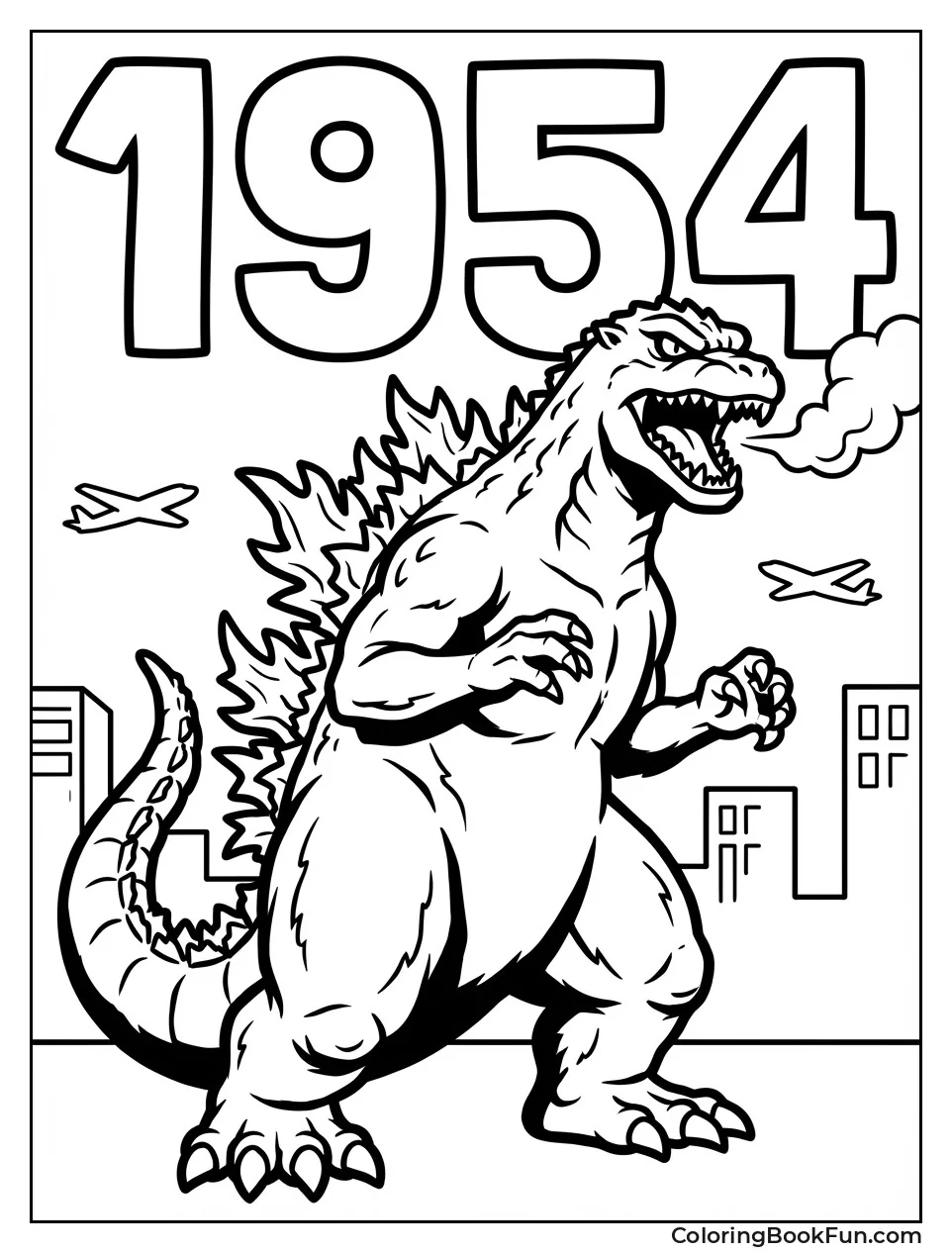 Vintage Godzilla in Shadows