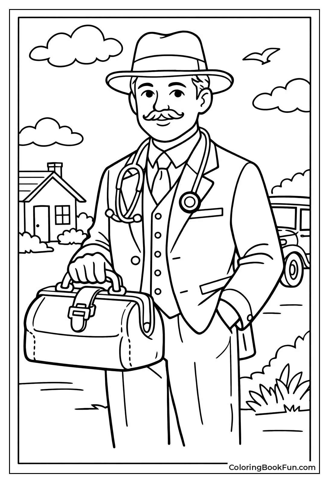 Vintage Doctor Carrying Bag