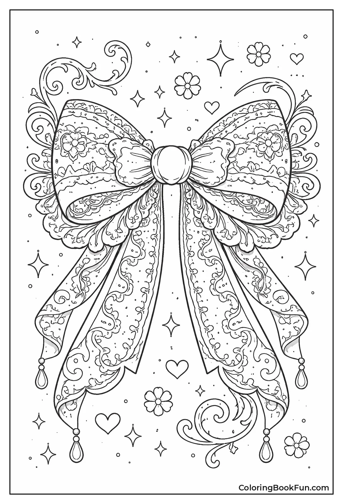 Swirly Vintage Filigree Bow