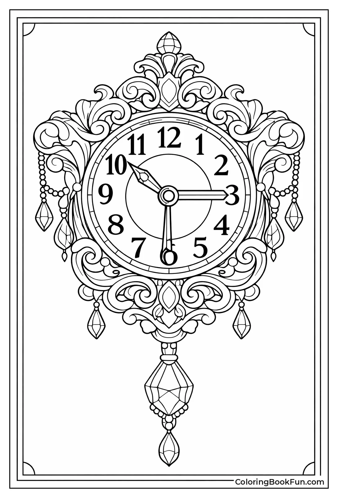Ornate Vintage Wall Clock