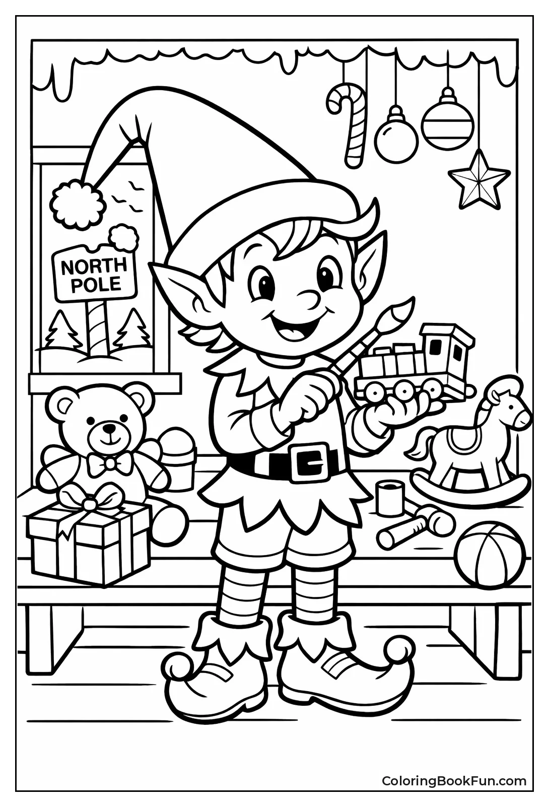 Vintage Elf with Pointy Hat