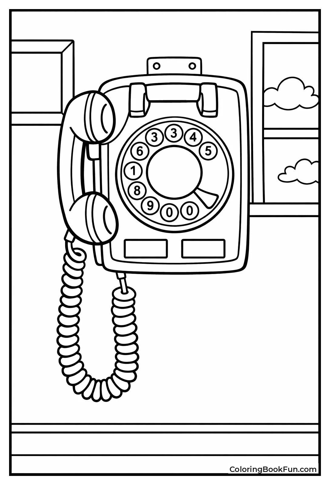 Wall Rotary Phone Cord