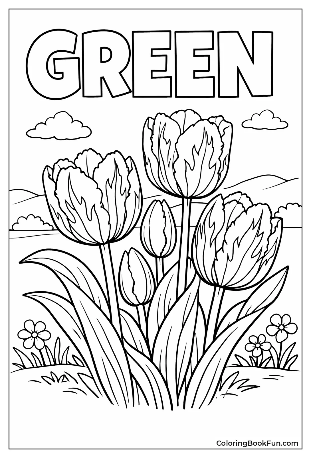 Green Flame Viridiflora Tulip