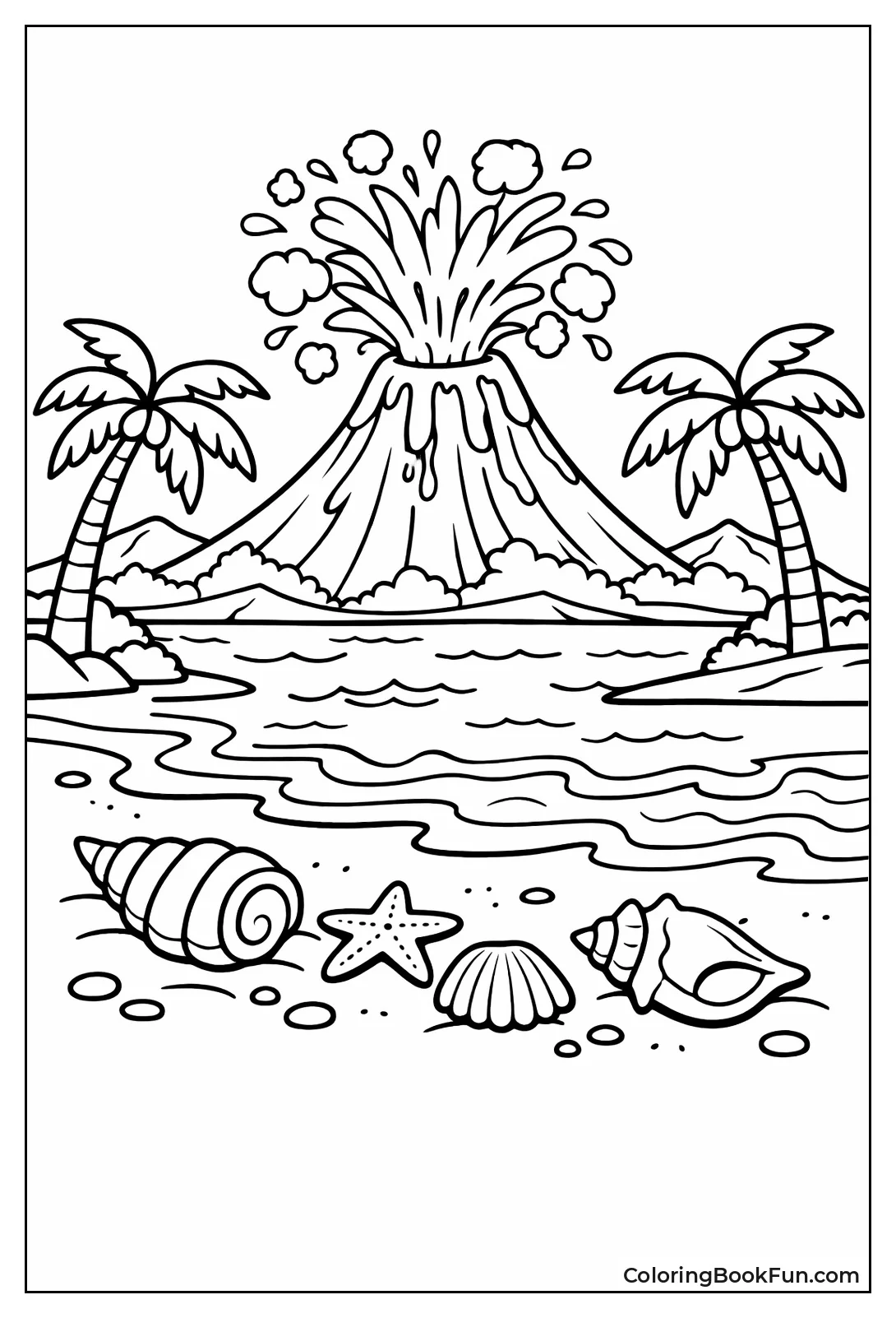 Black Sand Beach Volcano