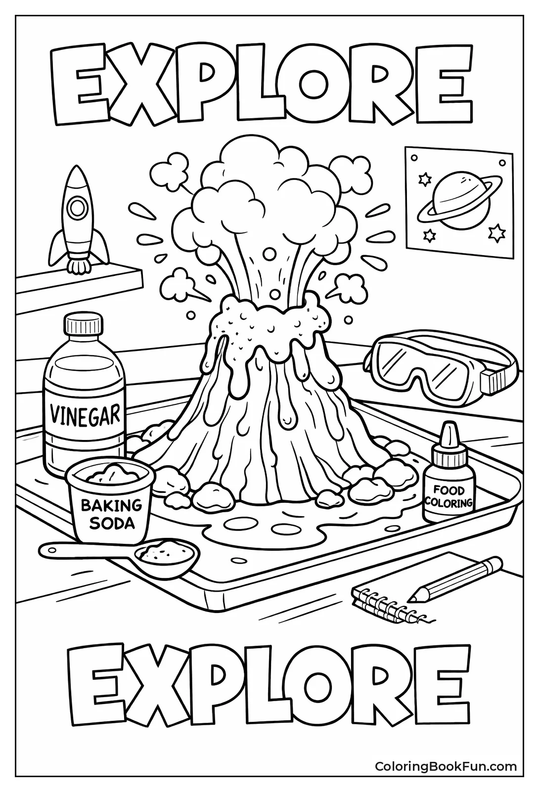 Volcano Erupts in Jar