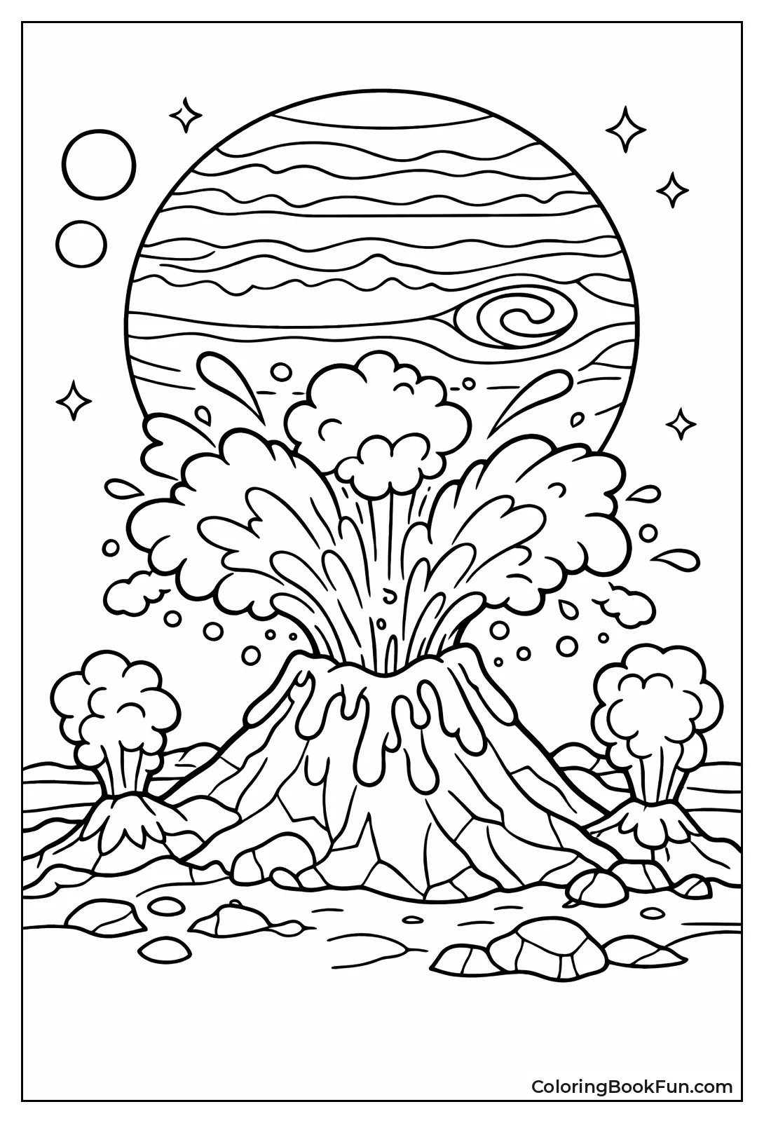 Io Volcano Plumes on Jupiter