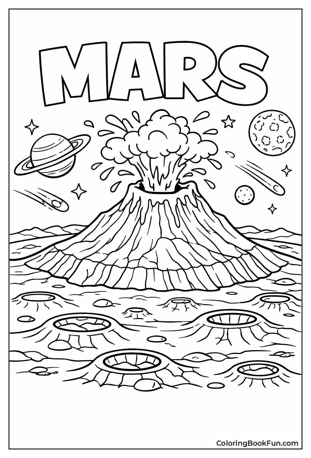 Giant Olympus Mons on Mars