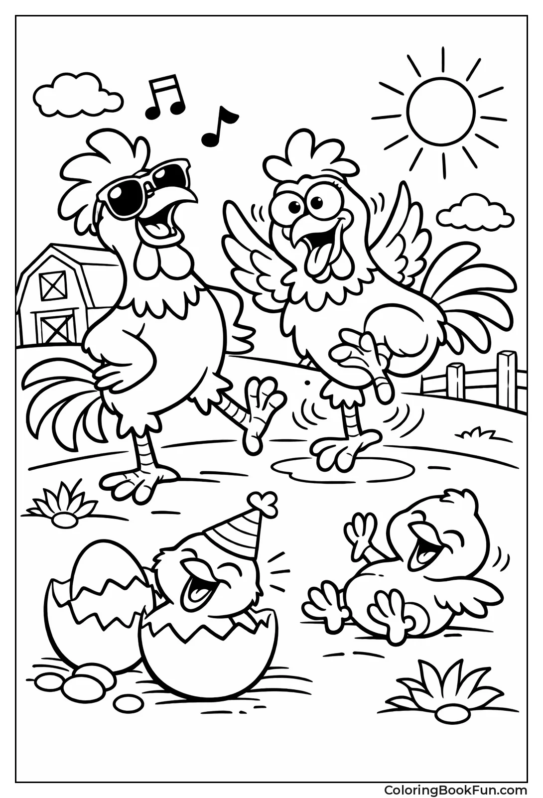 Wacky Chicken Crazy Pose