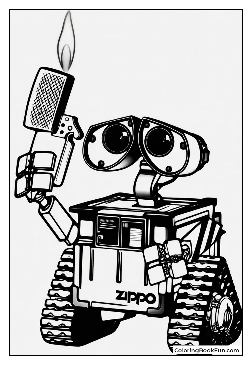 WALL-E Lights Flame for EVE