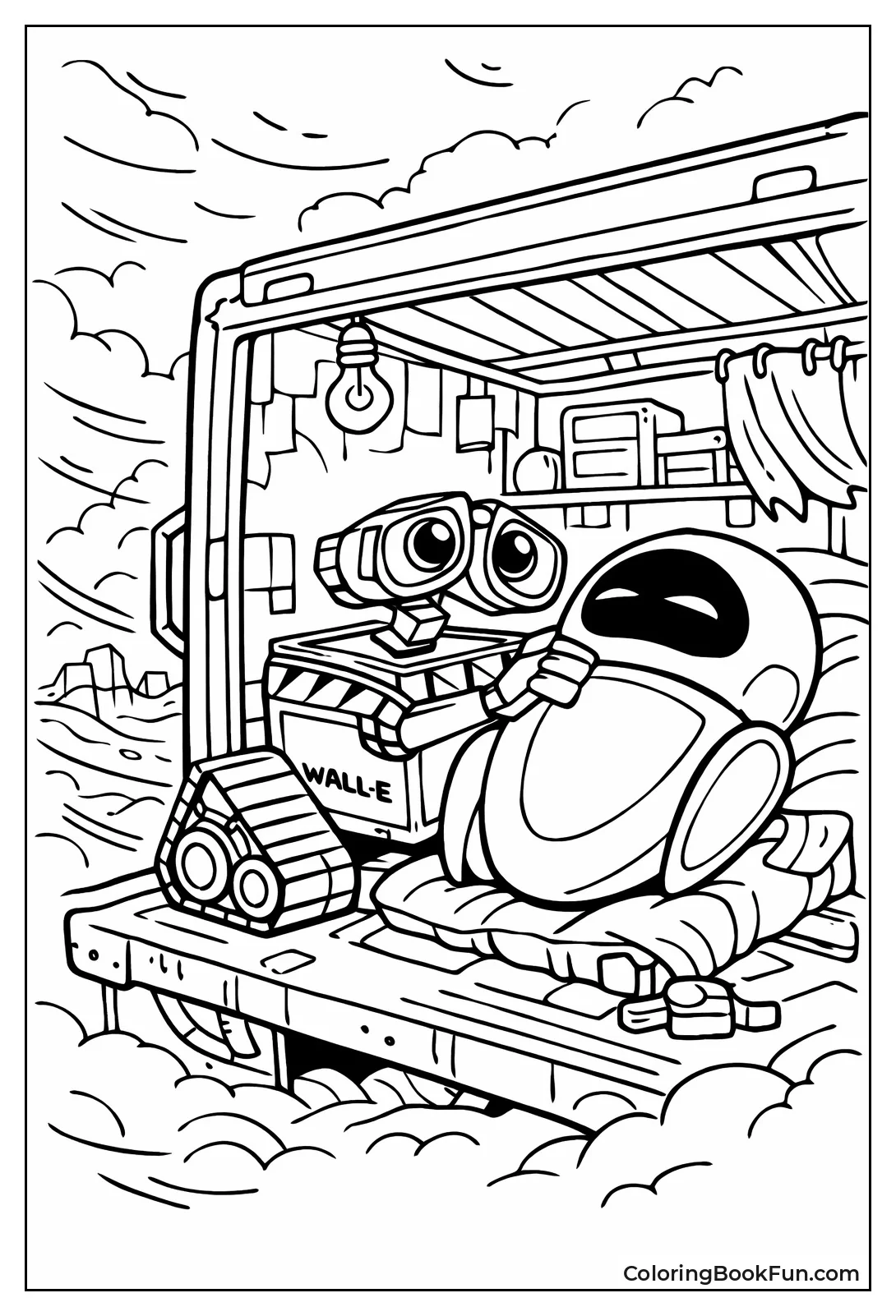 WALL-E Hides EVE in Truck