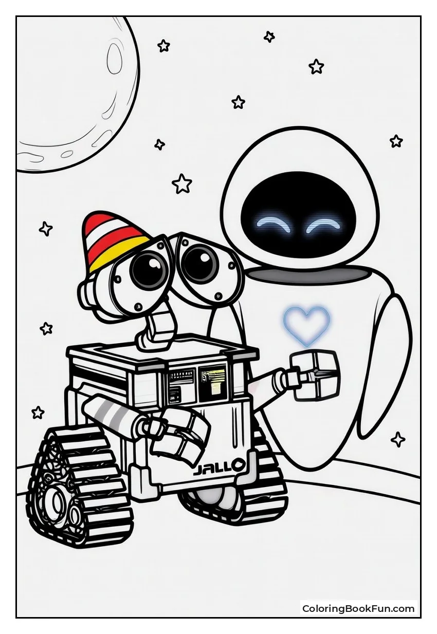 WALL-E Dances with EVE in Stars