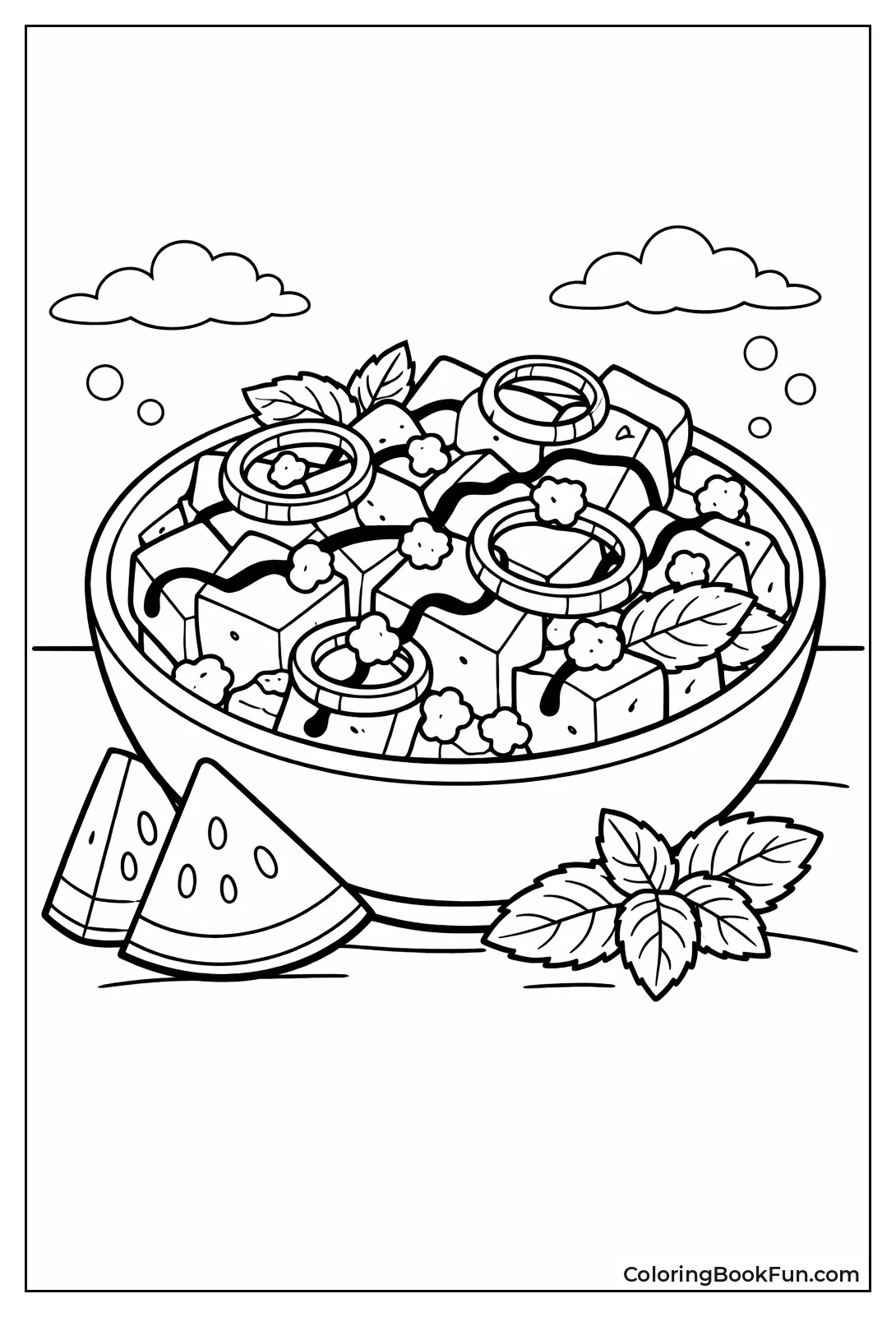 Watermelon Feta Salad Bowl