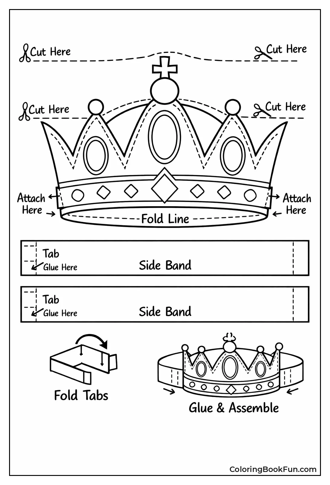 Wearable Full Party Crown