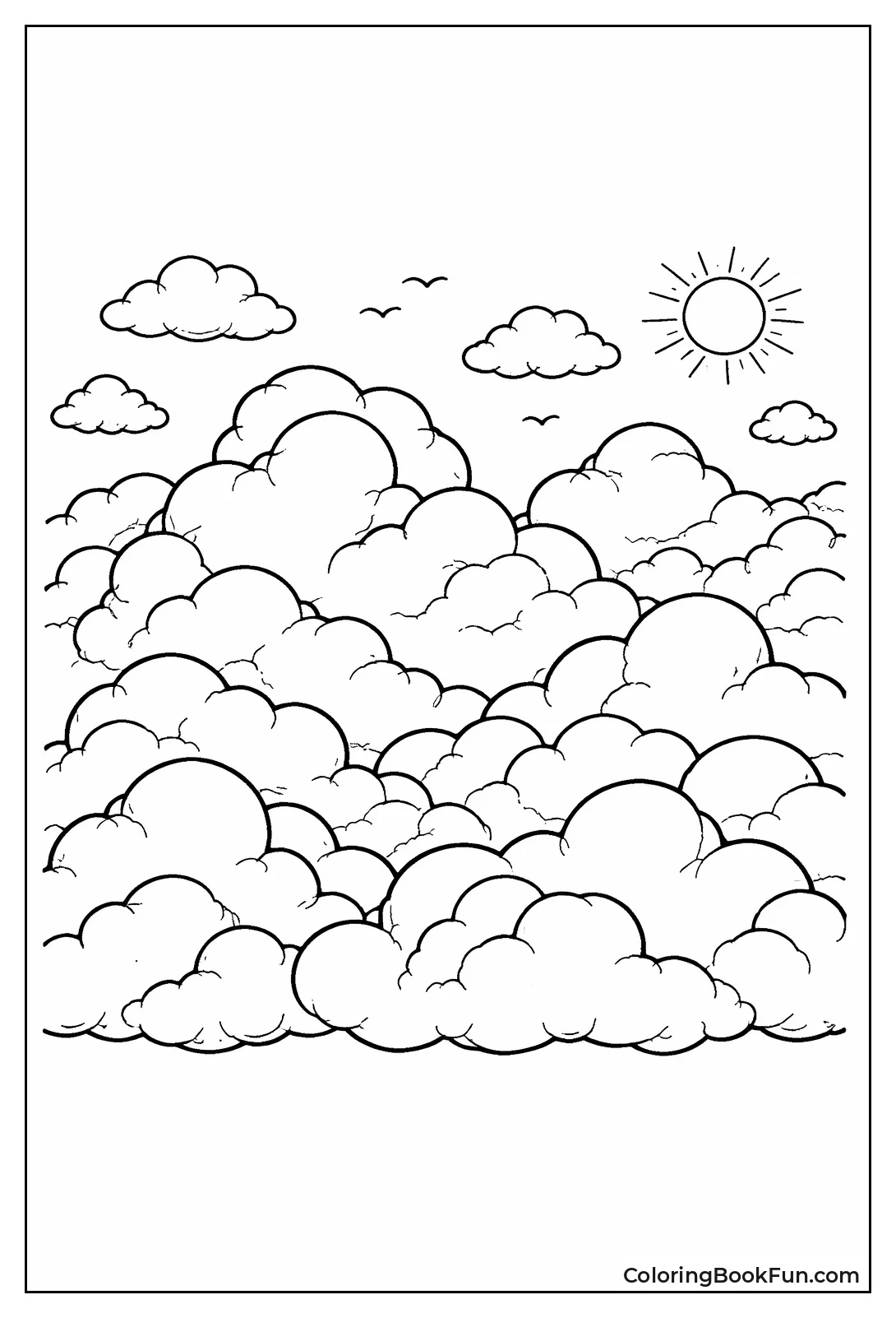 Fluffy Cumulus Clouds