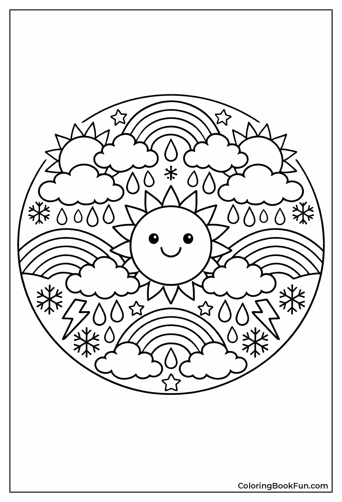 Rainbow Mandala Pattern