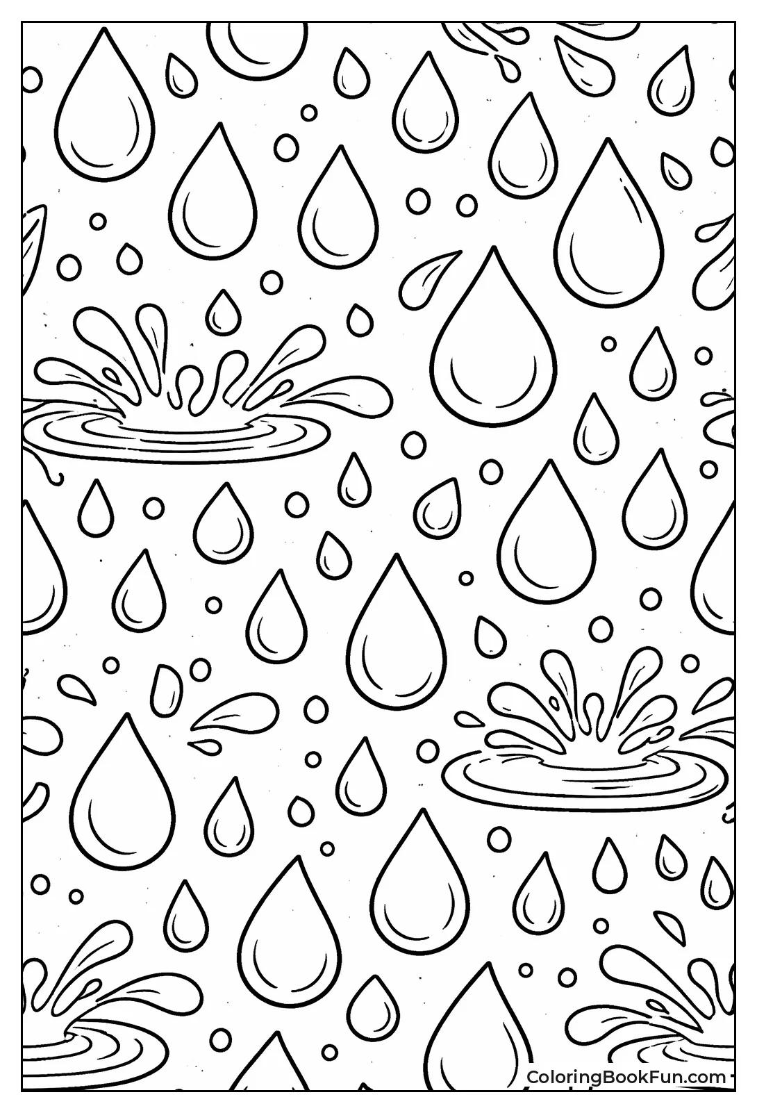 Raindrop Repeating Tiles