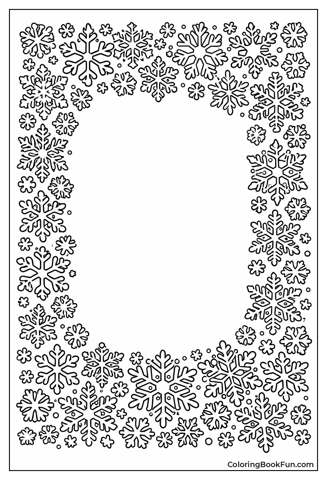 Snowflake Border Frame