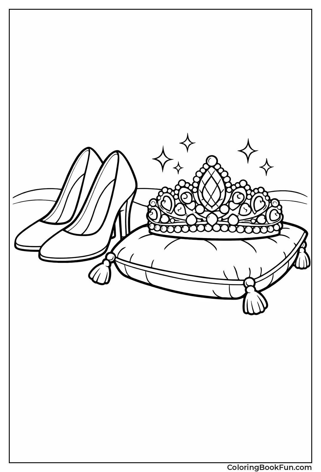 Bridal Shoes and Tiara