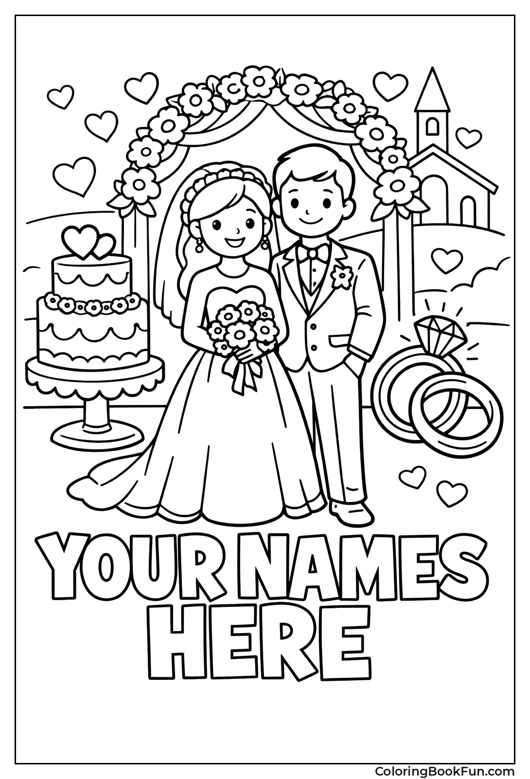 Custom Bride and Groom