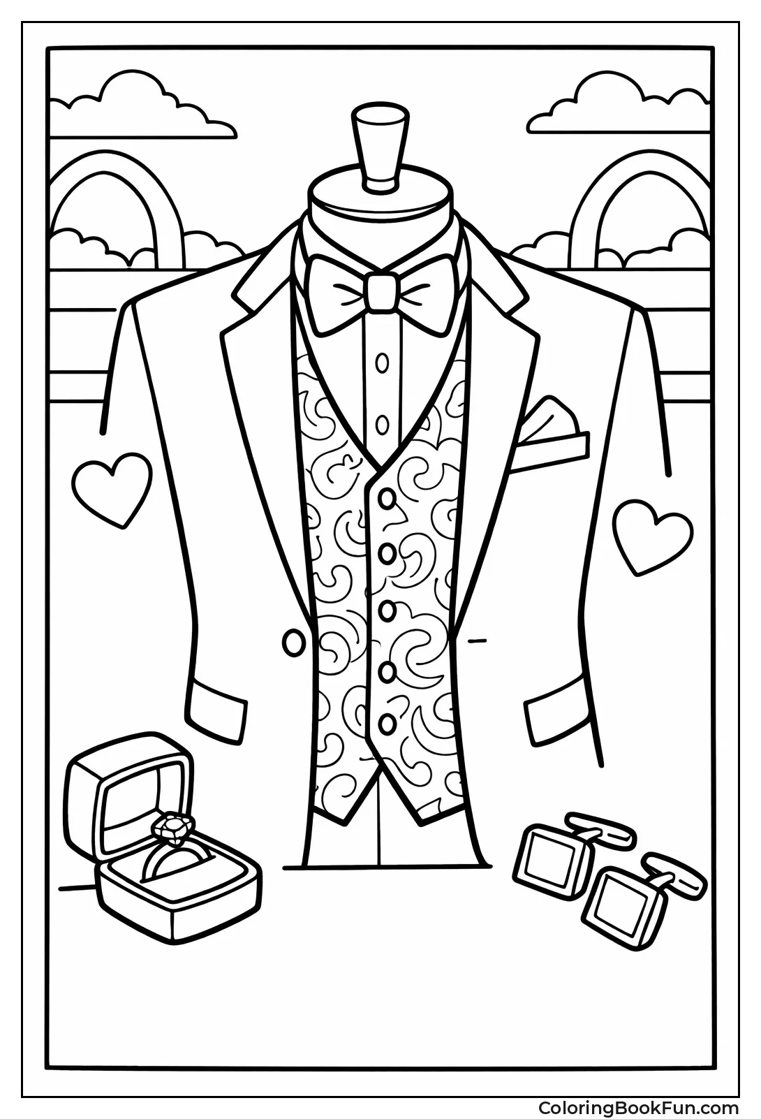 Elegant Tuxedo Bowtie