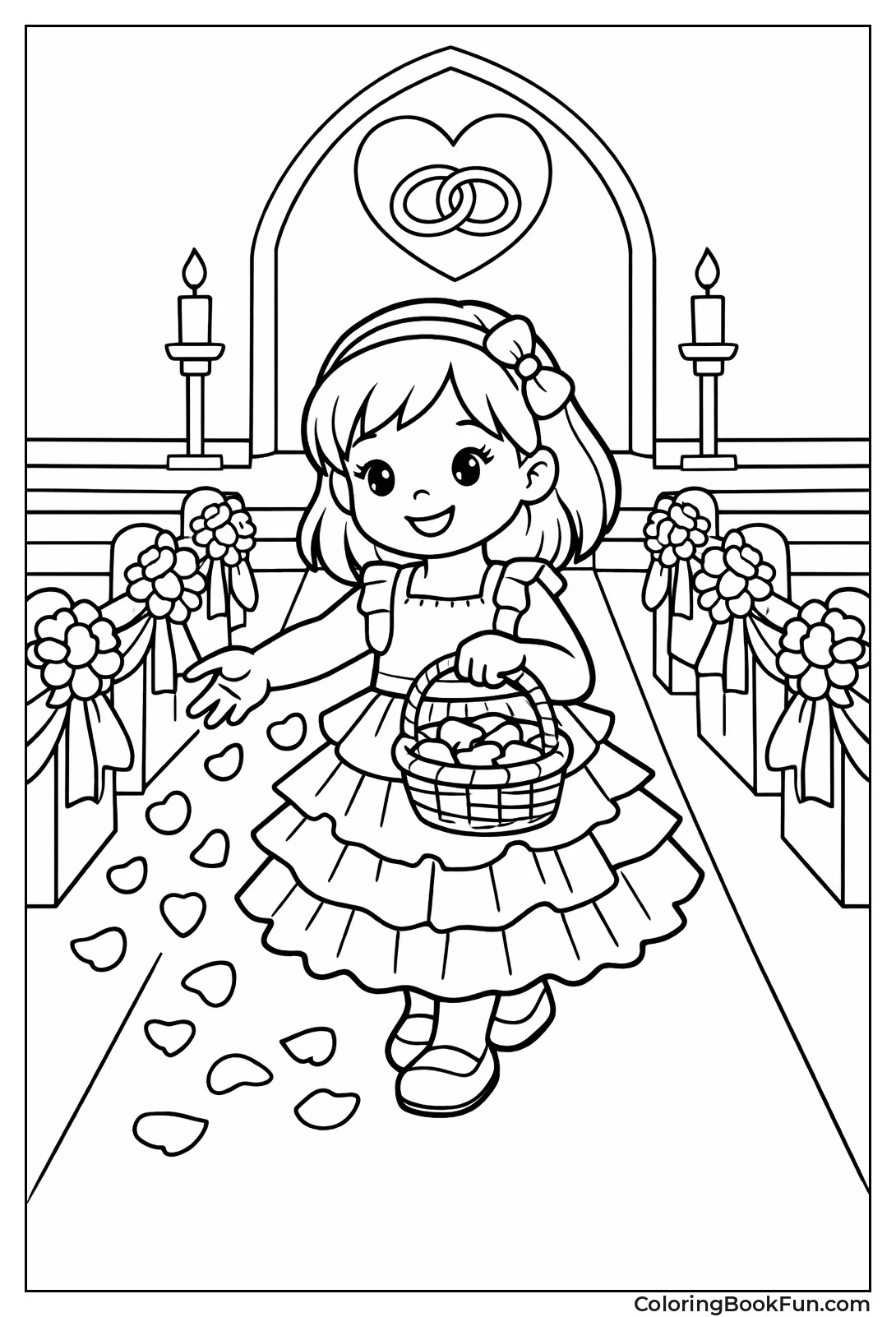 Flower Girl Tossing Petals