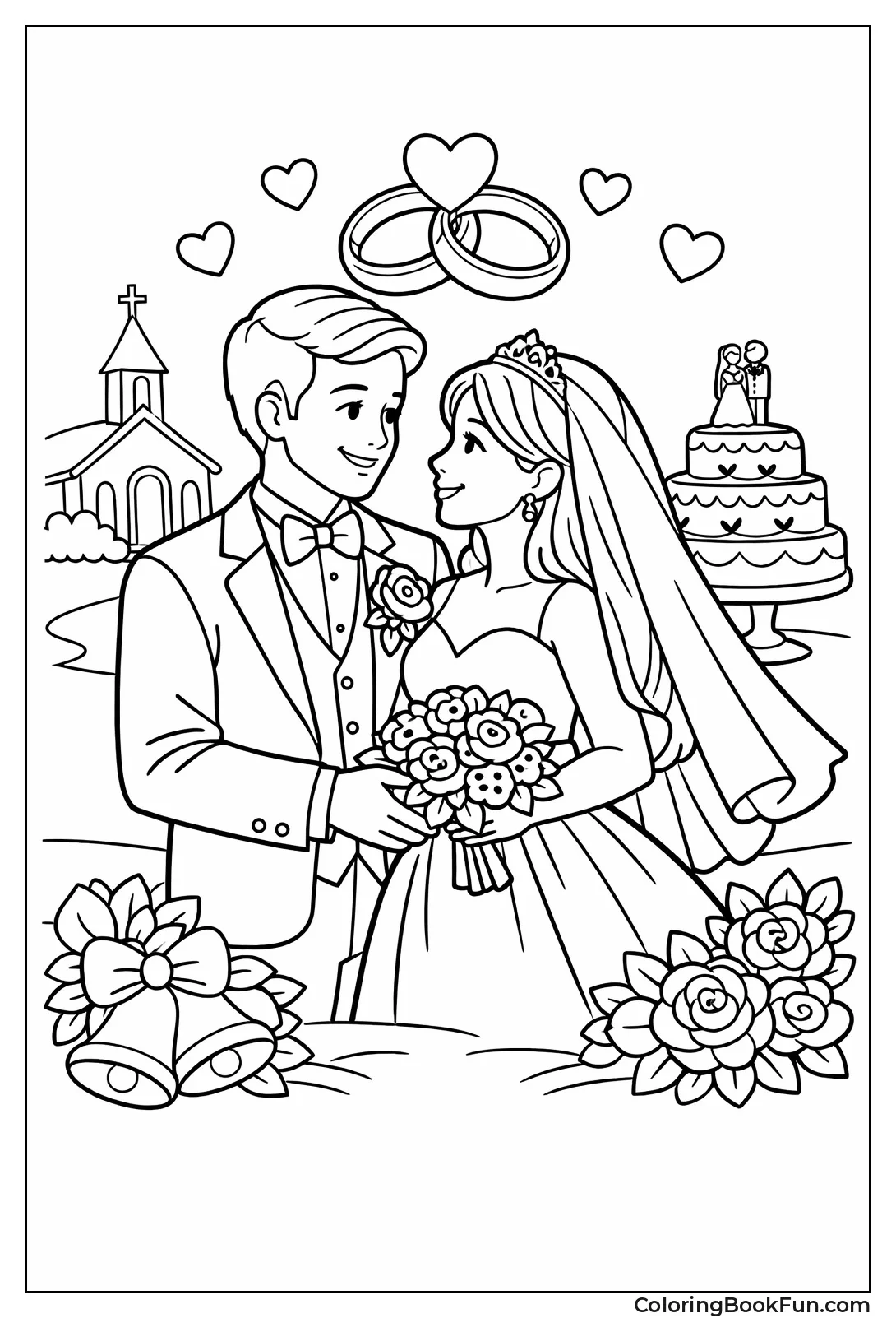 Groom Wearing Tuxedo