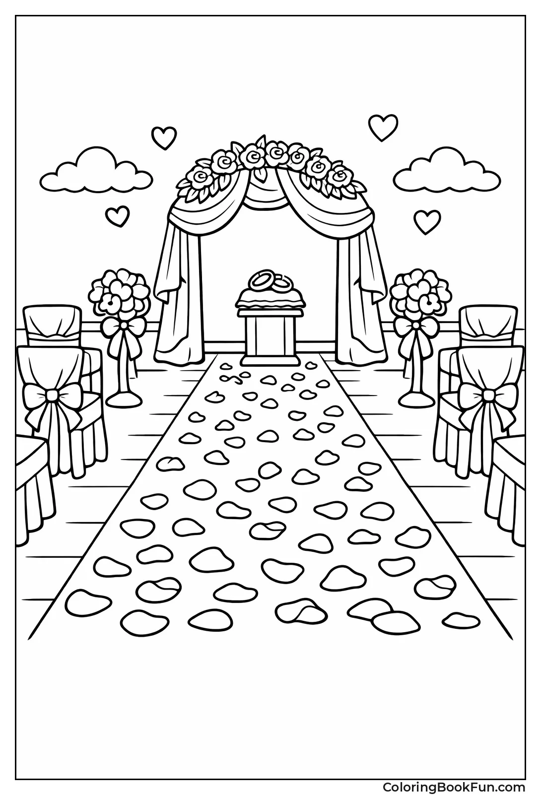 Rose Petal Aisle