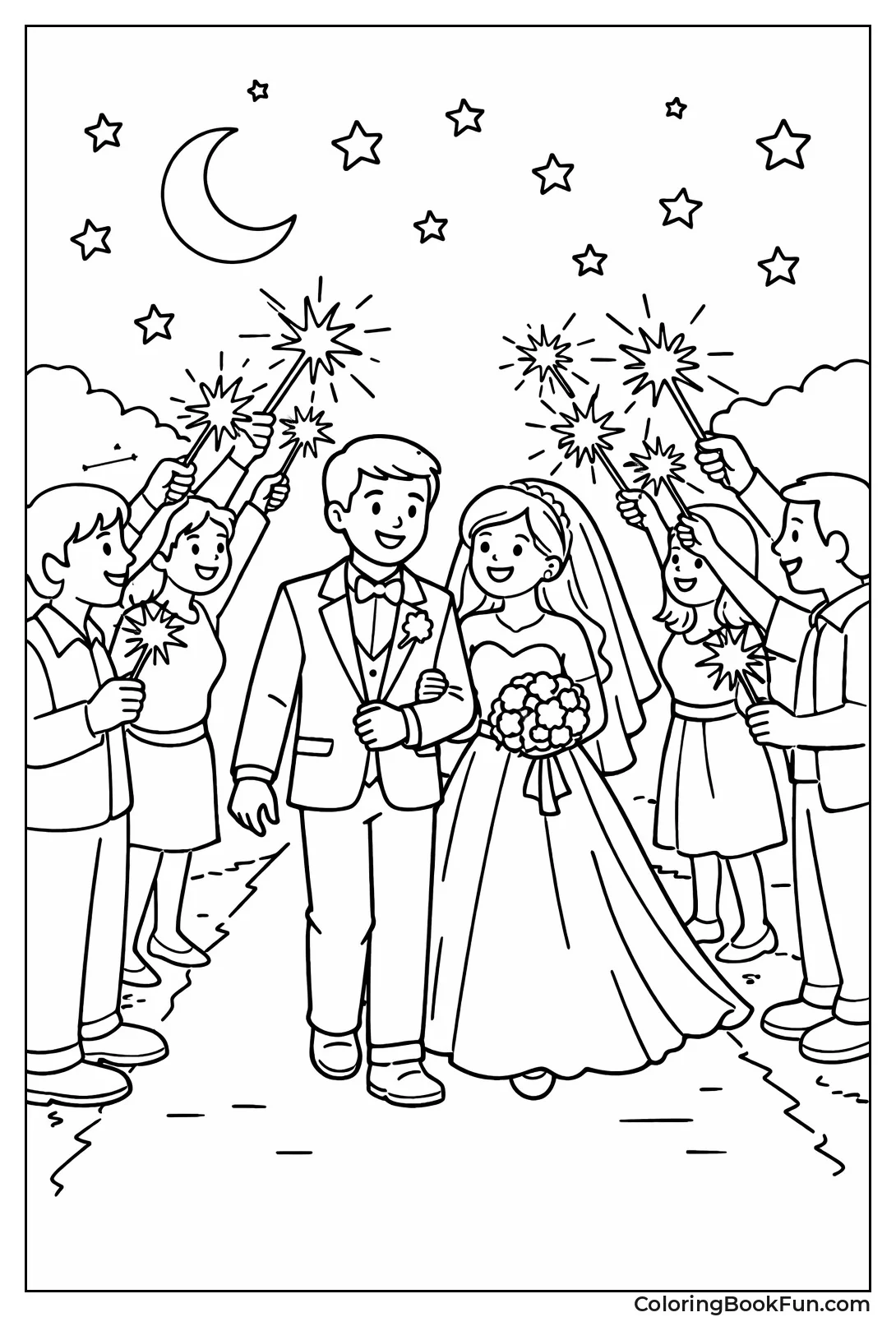 Sparkler Send-Off Tunnel