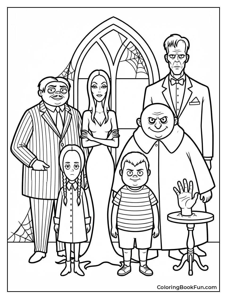 Addams Family Group Portrait