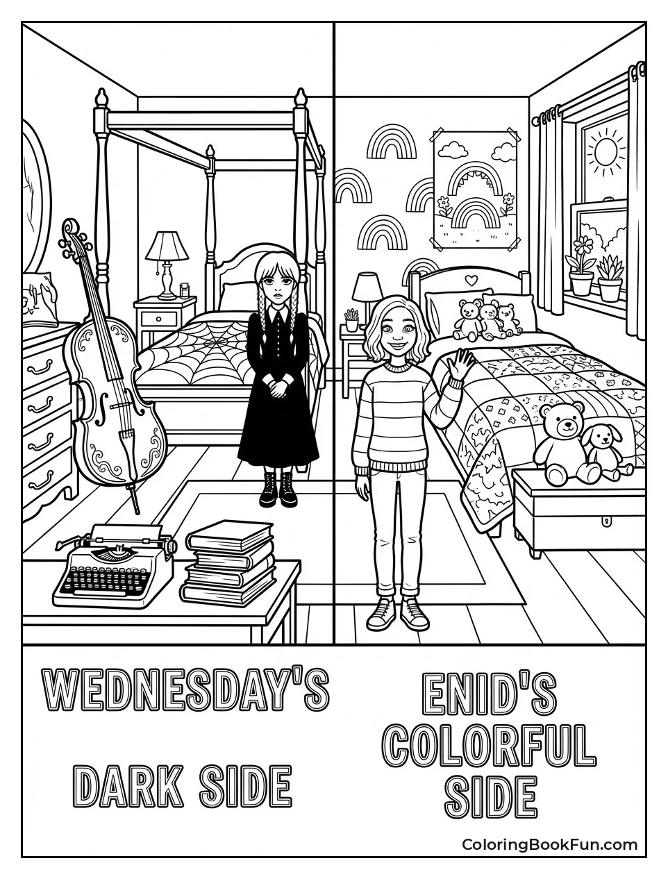 Dorm Room Dark and Bright