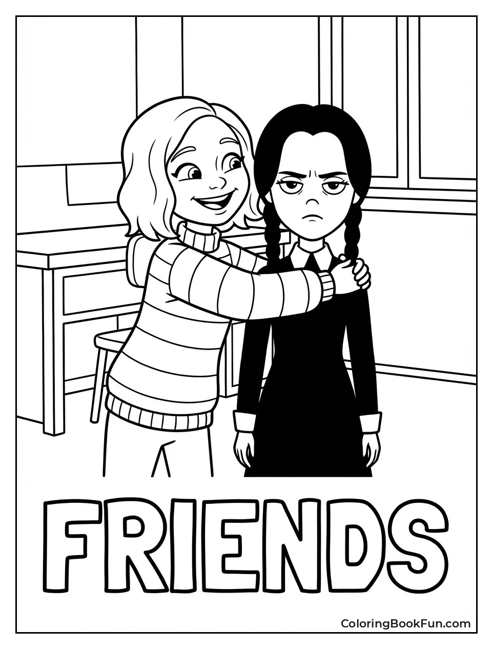 Enid Hugs Grumpy Wednesday