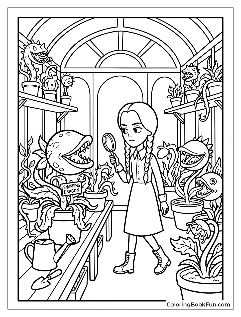 Greenhouse with Snapping Plants