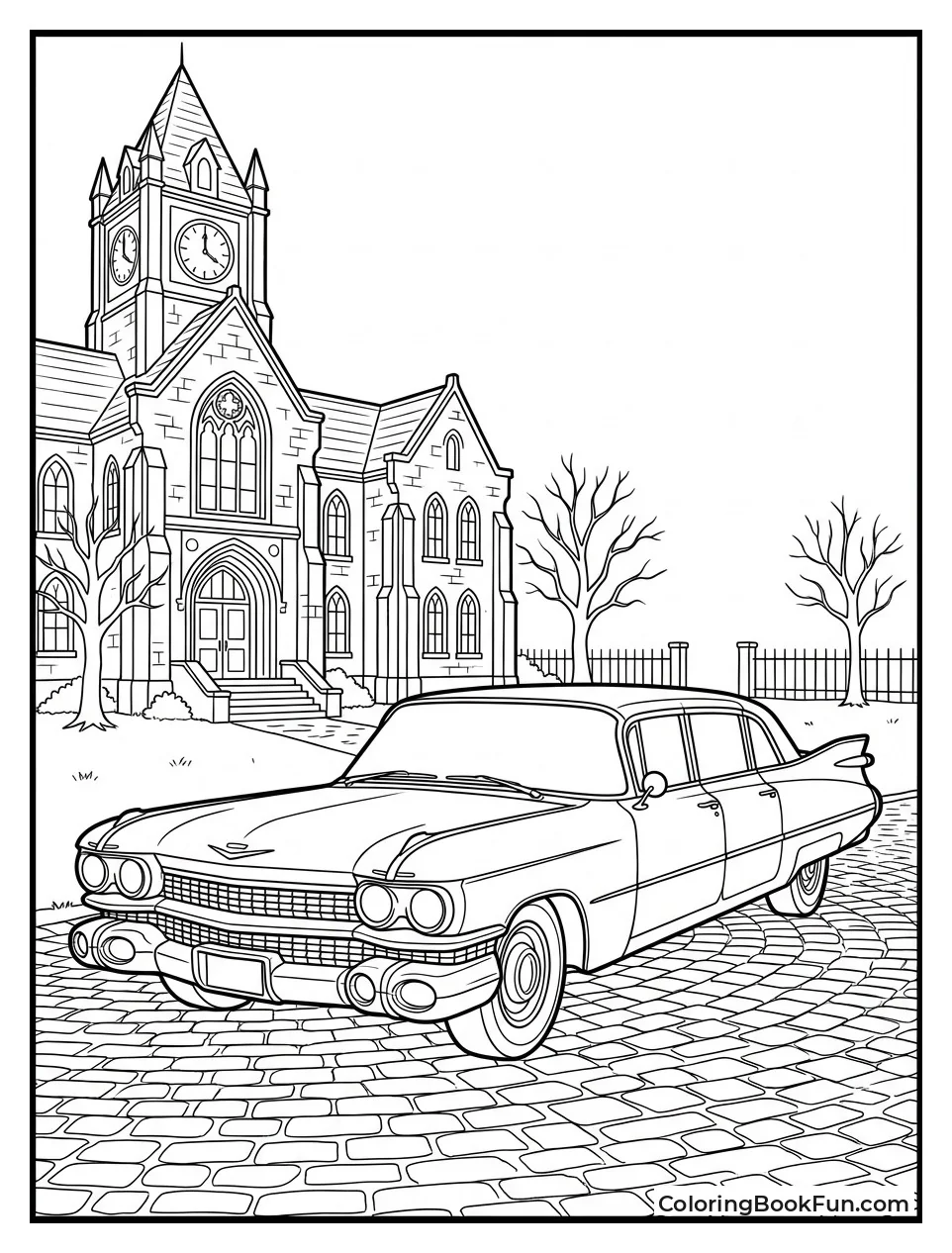 Addams Family Black Limo