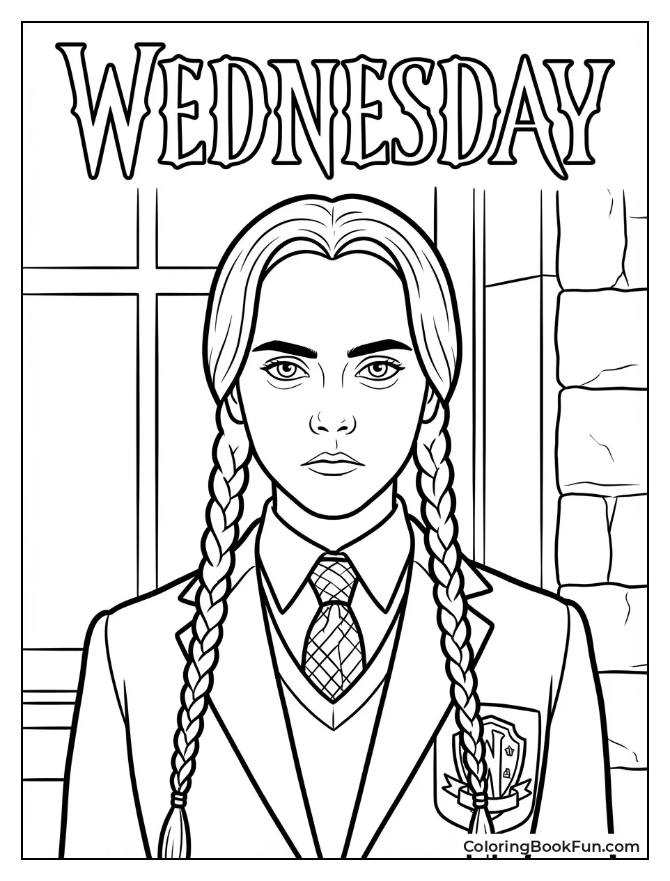 Wednesday Portrait with Braids