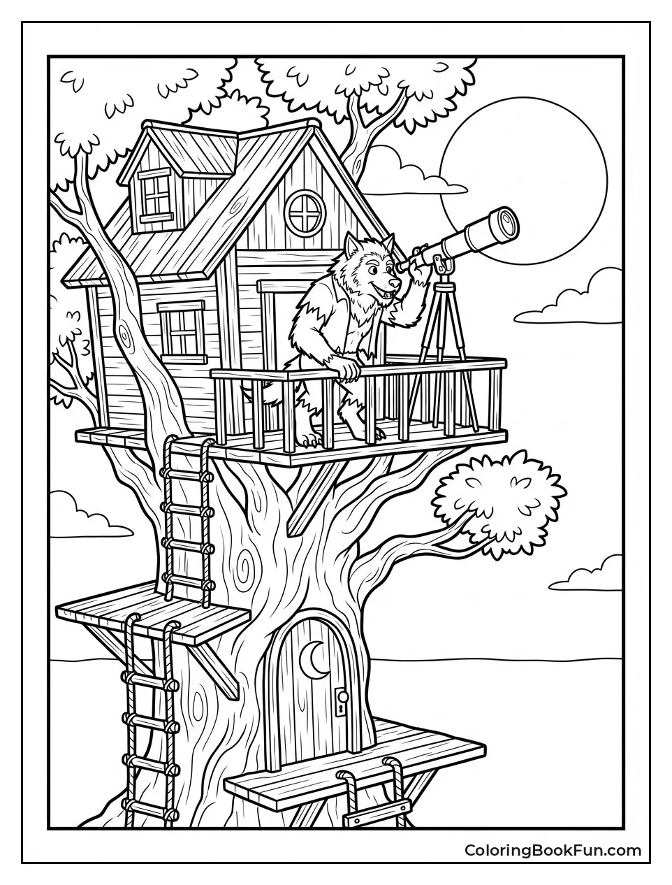 Hidden Werewolf Treehouse