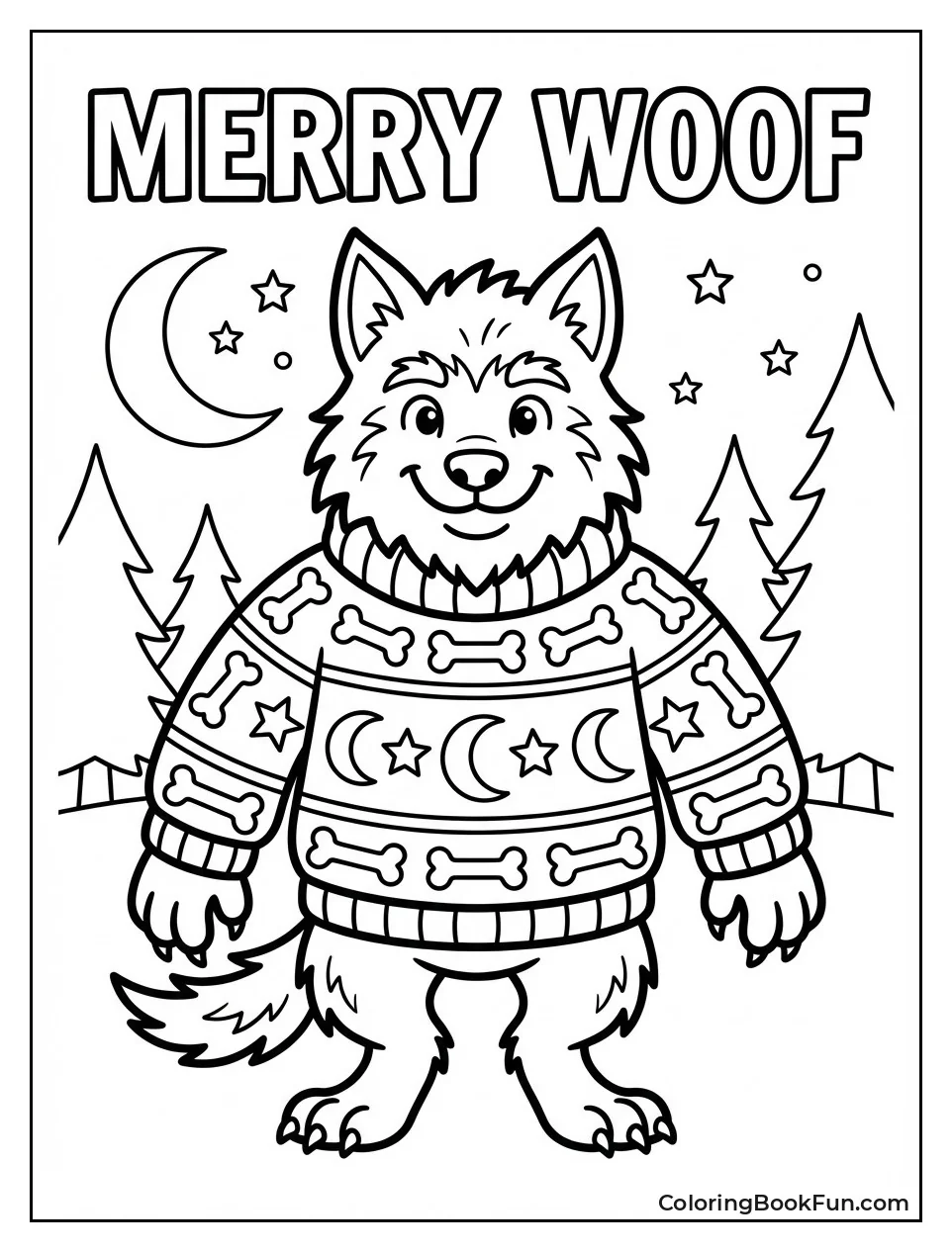 Werewolf in Ugly Sweater