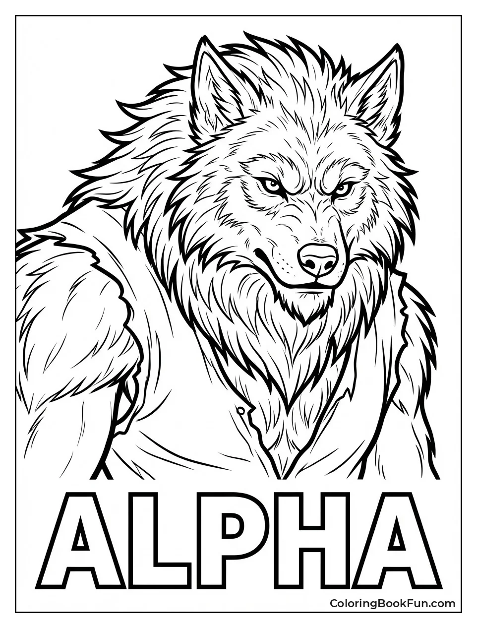 Majestic Alpha Werewolf Portrait