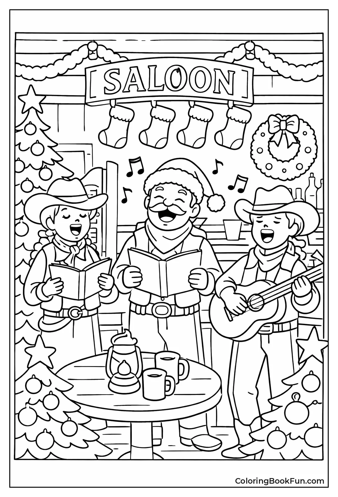 Christmas Party in Festive Saloon