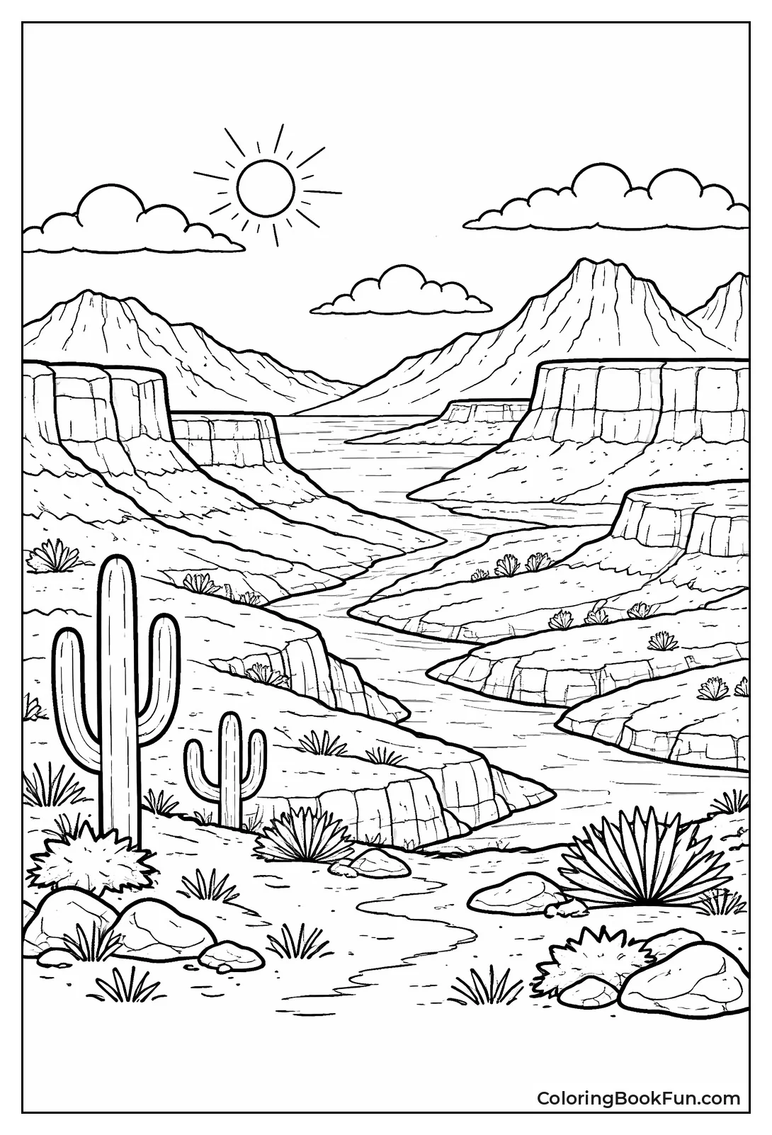 Desert Canyons at Dusk