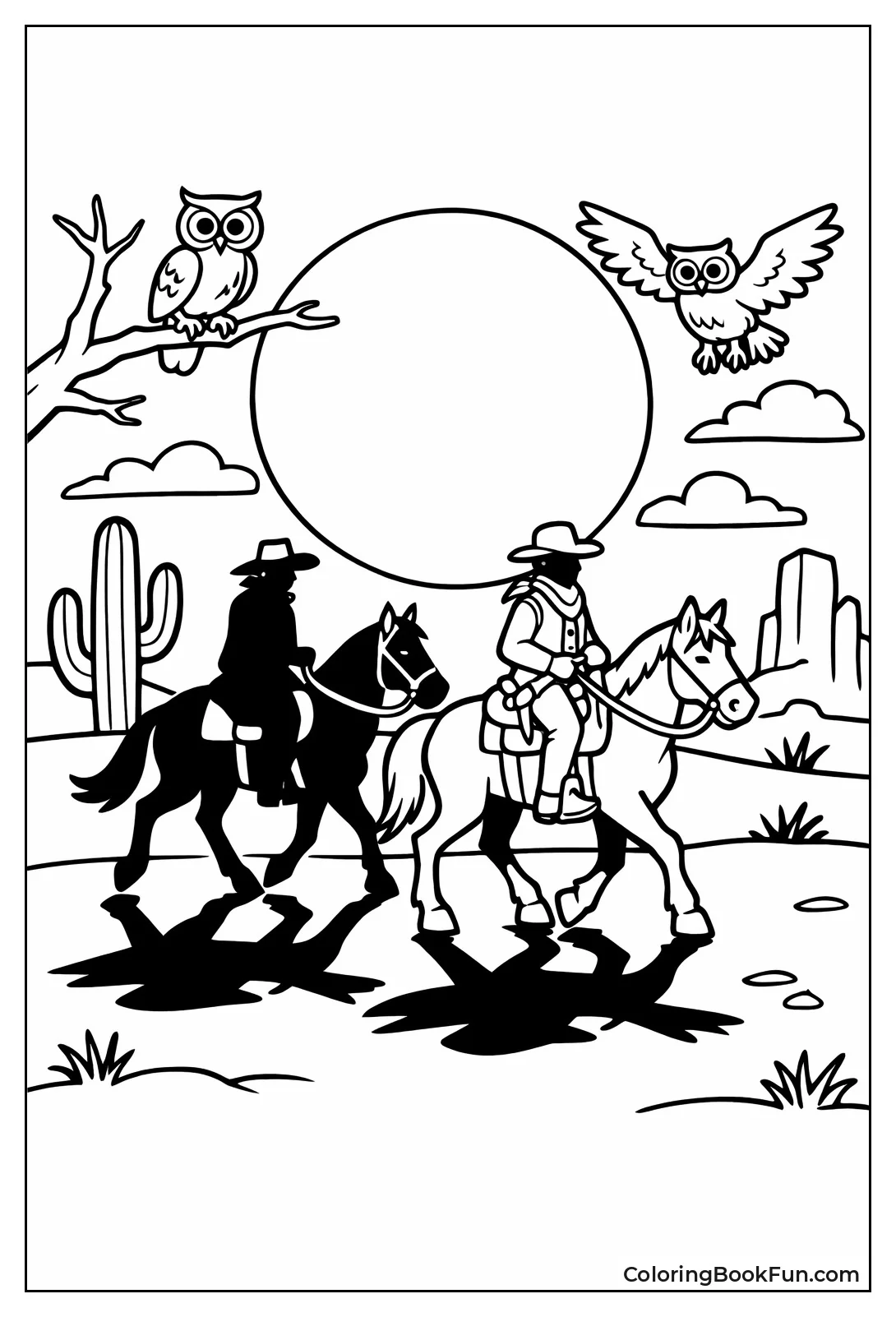 Ghost Riders under Full Moon