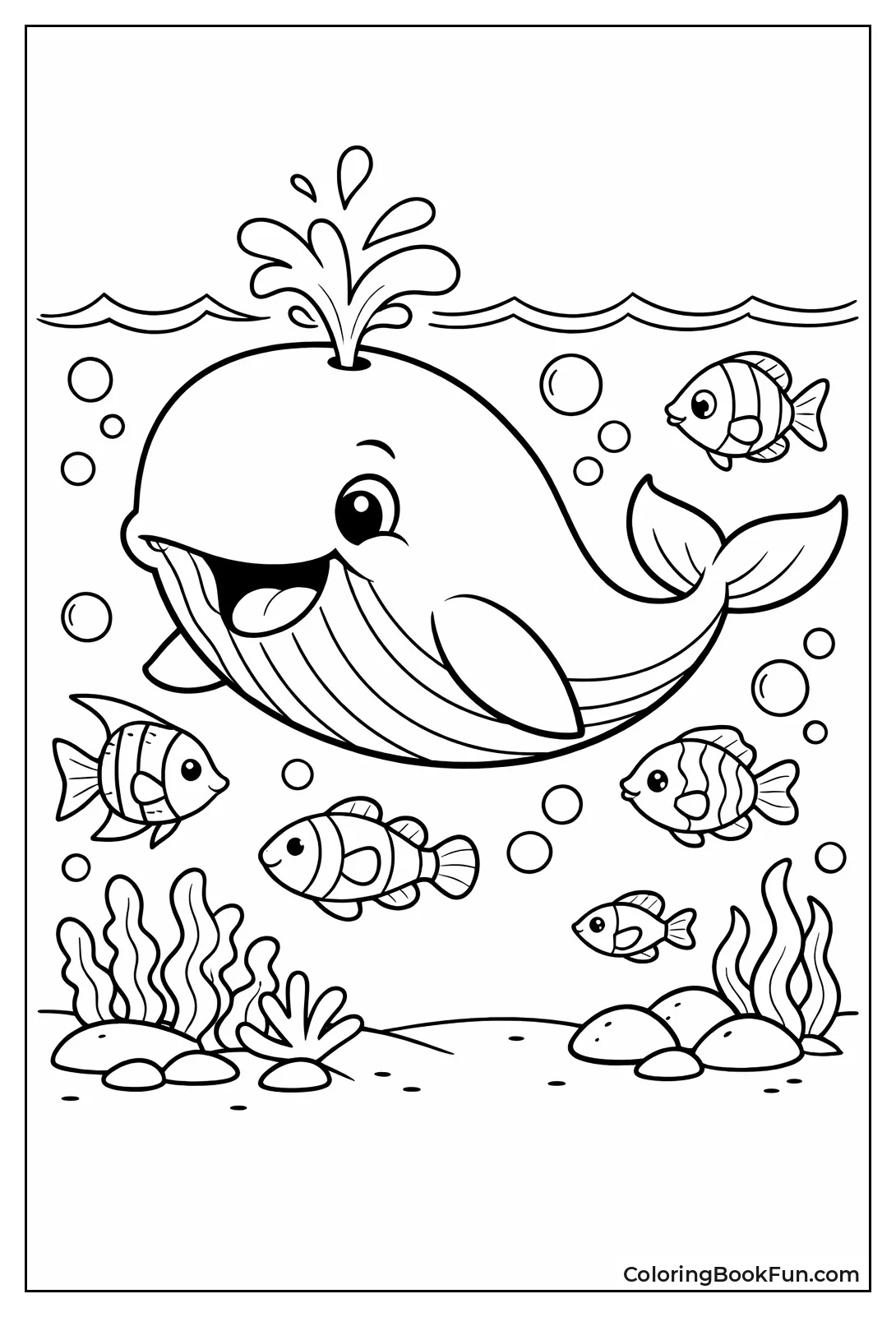 Whale Plays with Fish