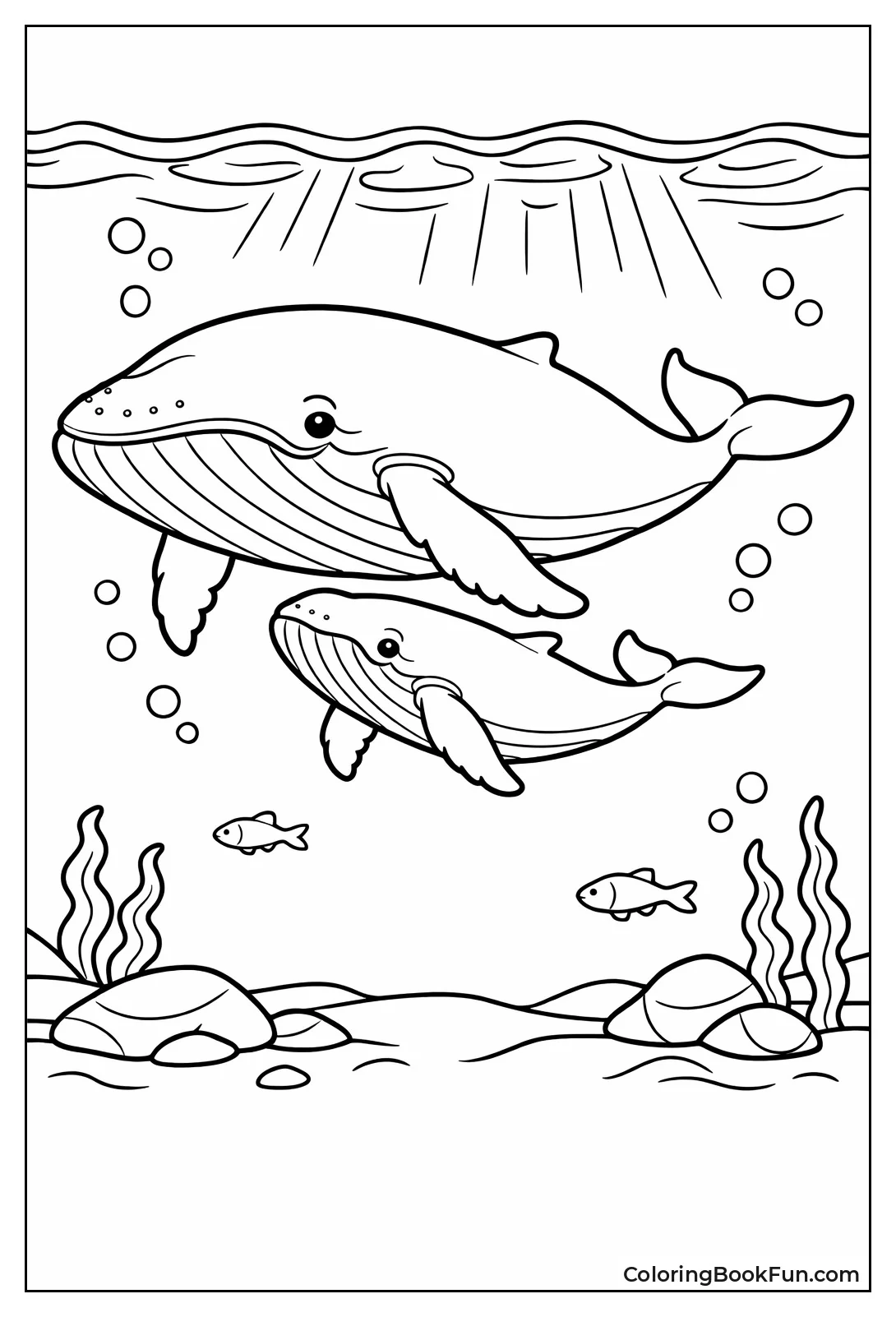 Mother Guides Baby Calf