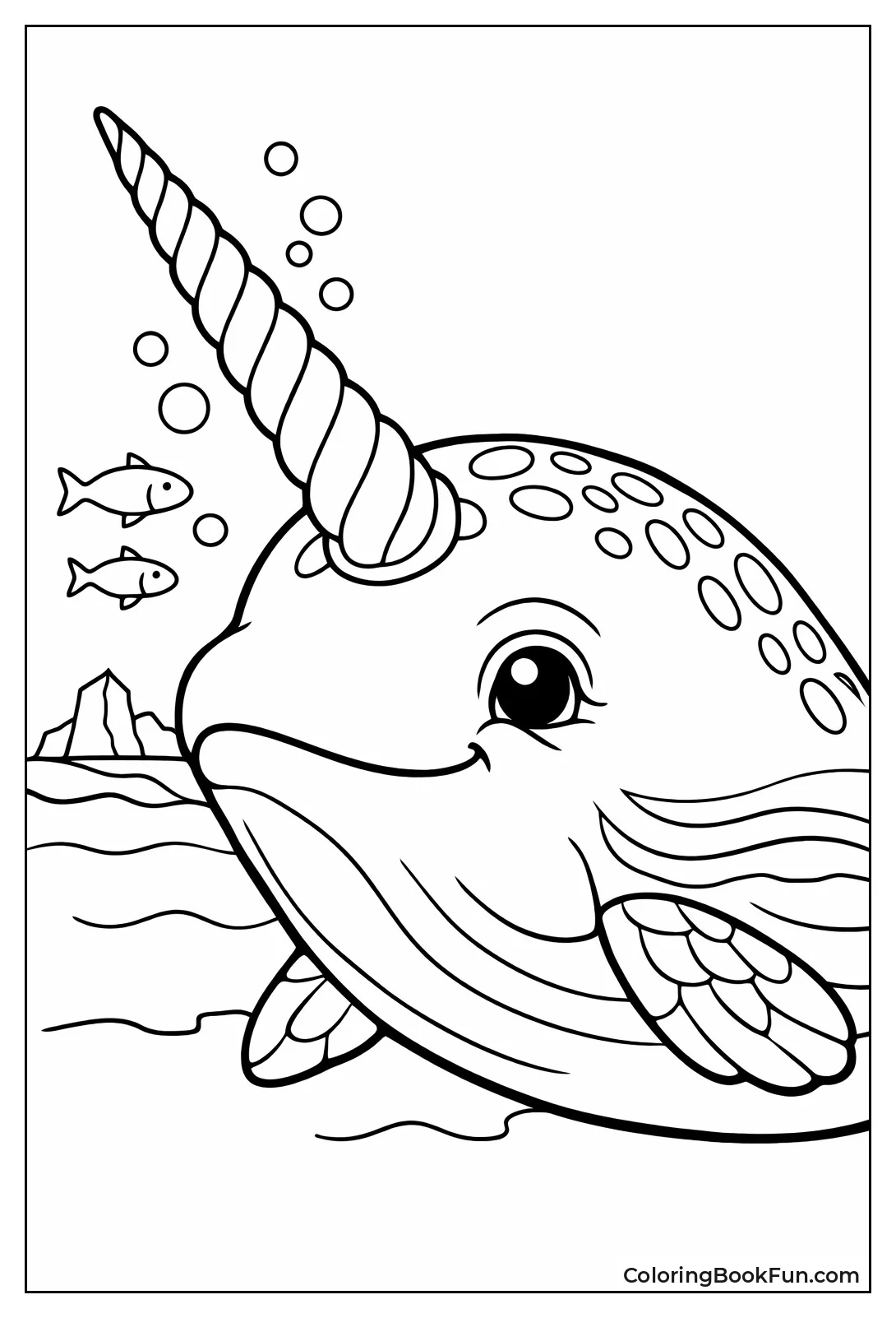 Narwhal Shows Spiraled Tusk