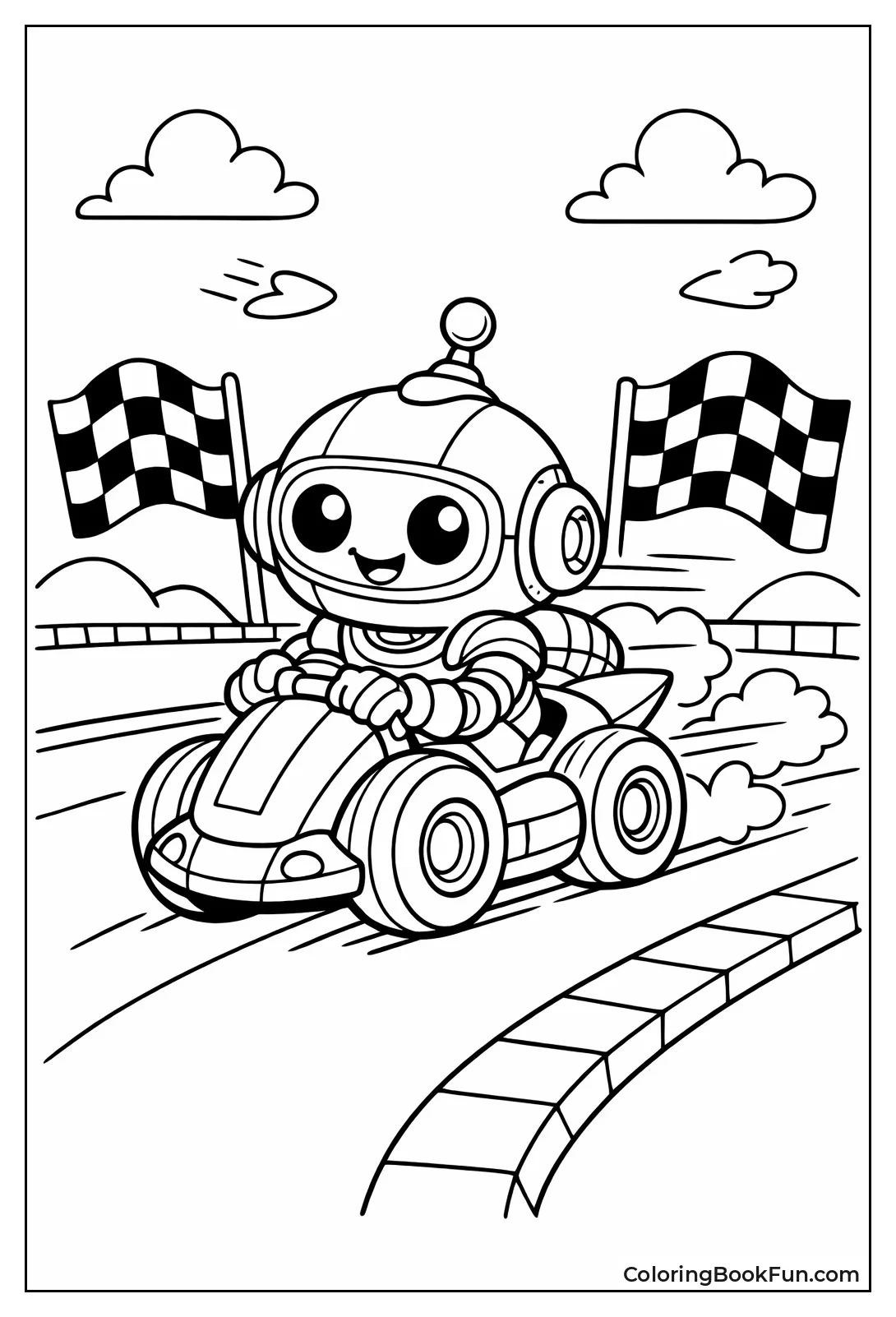 Racing Robot on Track