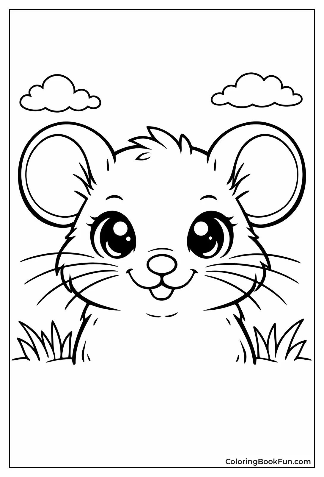 Whiskered Mouse Face Close-Up