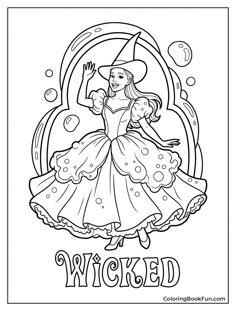 Ariana as Glinda in Pink Gown